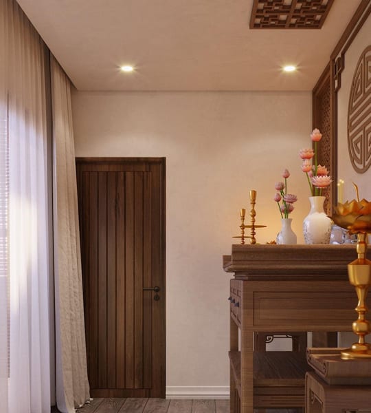 Rèm Vải Phòng Thờ