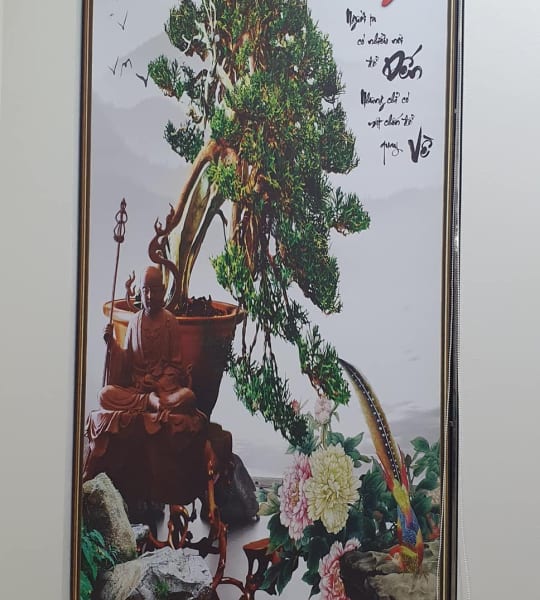 Rèm Cuốn Tranh Phòng Thờ