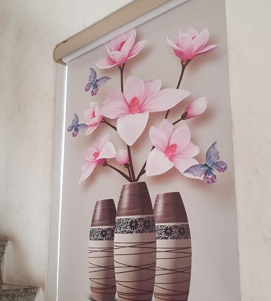 Rèm Cuốn Tranh Phòng Bếp