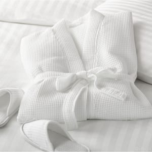 Áo choàng tắm cotton cổ điển Payten khách sạn